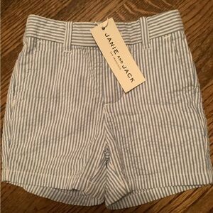 NWT Janie and Jack Striped Seersucker Shorts